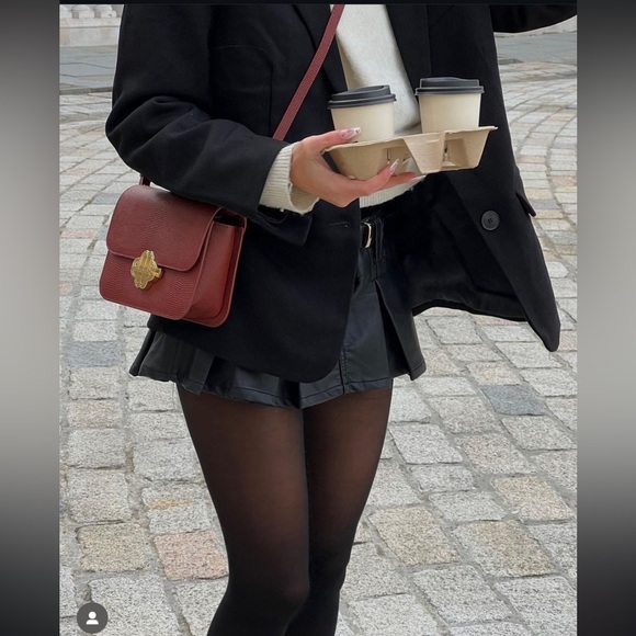 Free People Vegan Pleated Micro Mini Skirt - Picture 2 of 9